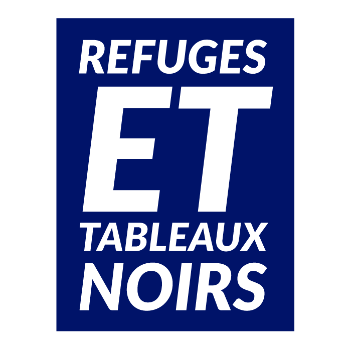 Refuges et tableaux noirs • Des pattes et des Classes ASBL logo
